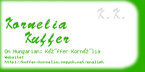 kornelia kuffer business card